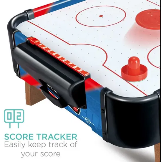 Wooden Go Hockey Table with Double Players Battle Hockey Table for Kids and Adults Hockey Table Game photo 3