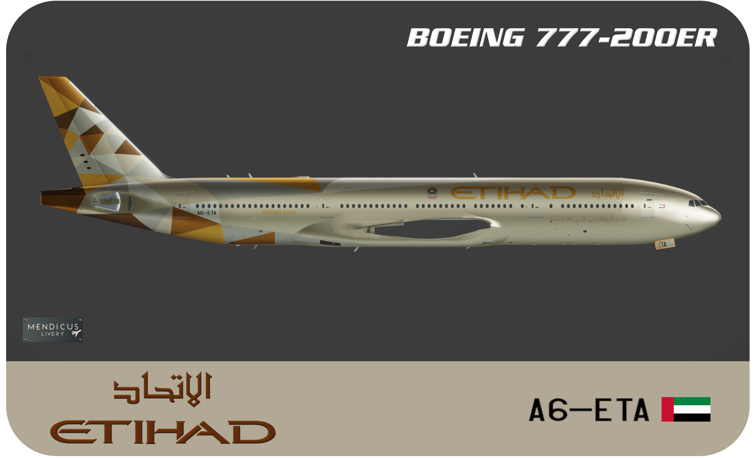 FF 777-200ERv2 *** ETIHAD A6-ETA *** - FF 777 Ultimate - X-Plane