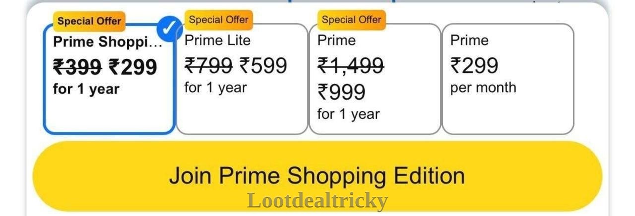 Prime Day Starting – Mind-Blowing Saving @ ₹299 Prime Day Starting – Mind-Blowing Saving @ ₹299