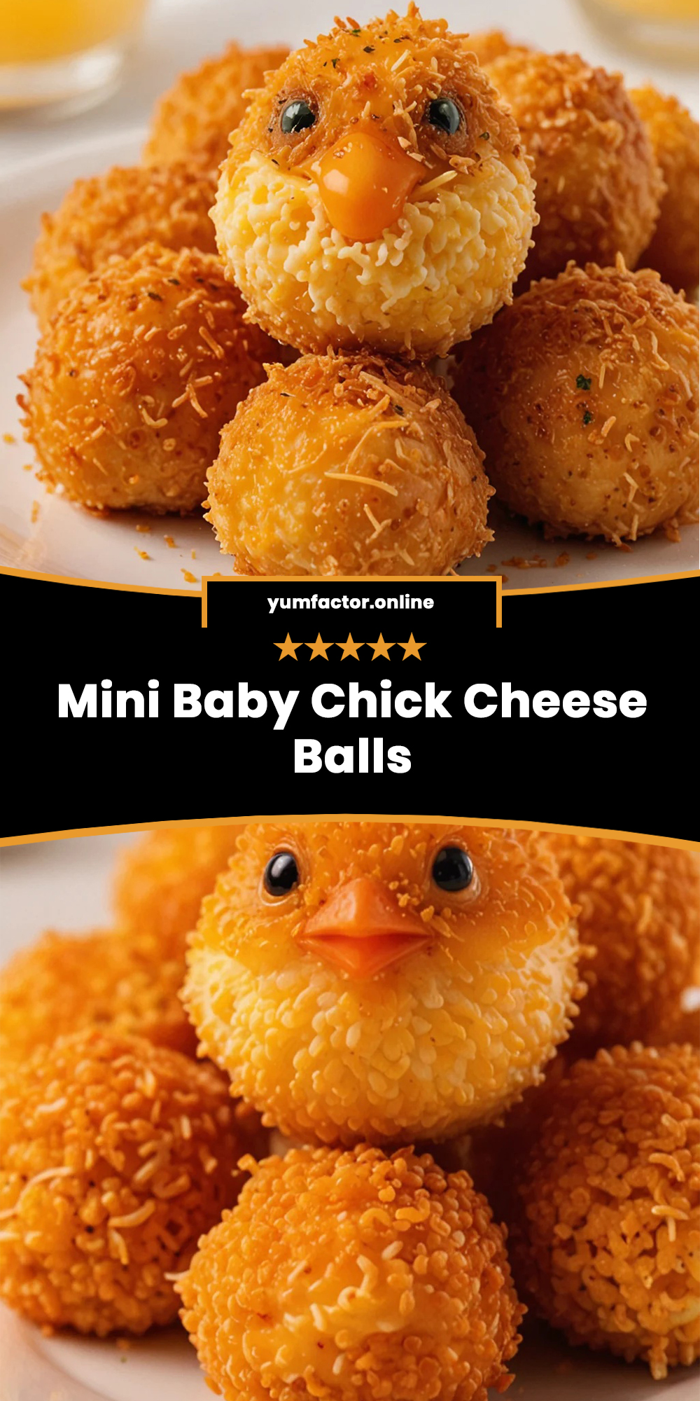 Mini Baby Chick Cheese Balls