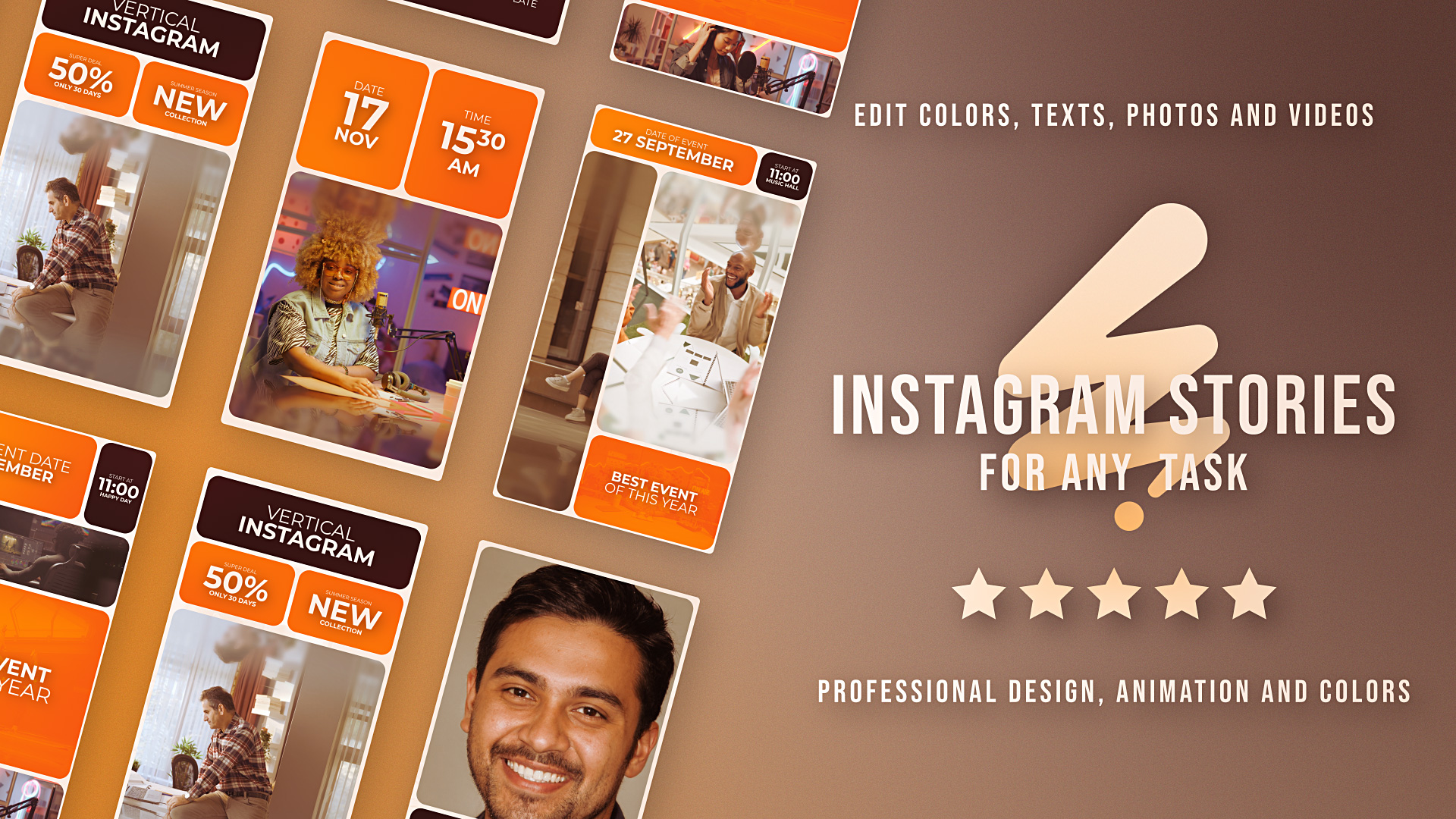 Multi Screen Instagram Reel Split Education E-Learning Event Multi Screen Instagram Reel Split Education E-Learning Event