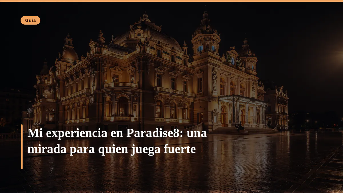 Mi experiencia en Paradise8: una mirada para quien juega fuerte