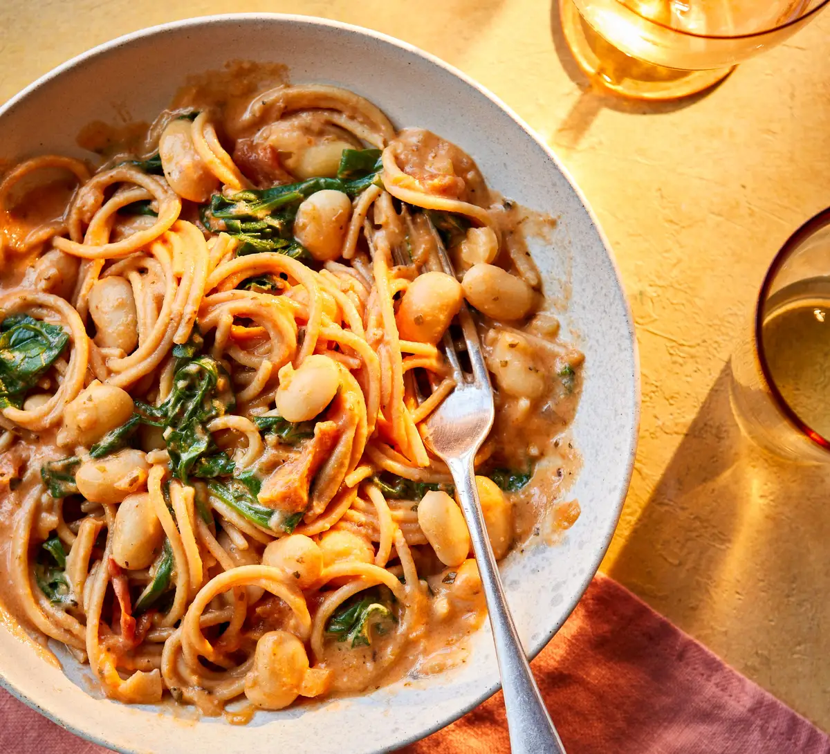 Creamy Butter Bean Spaghetti
