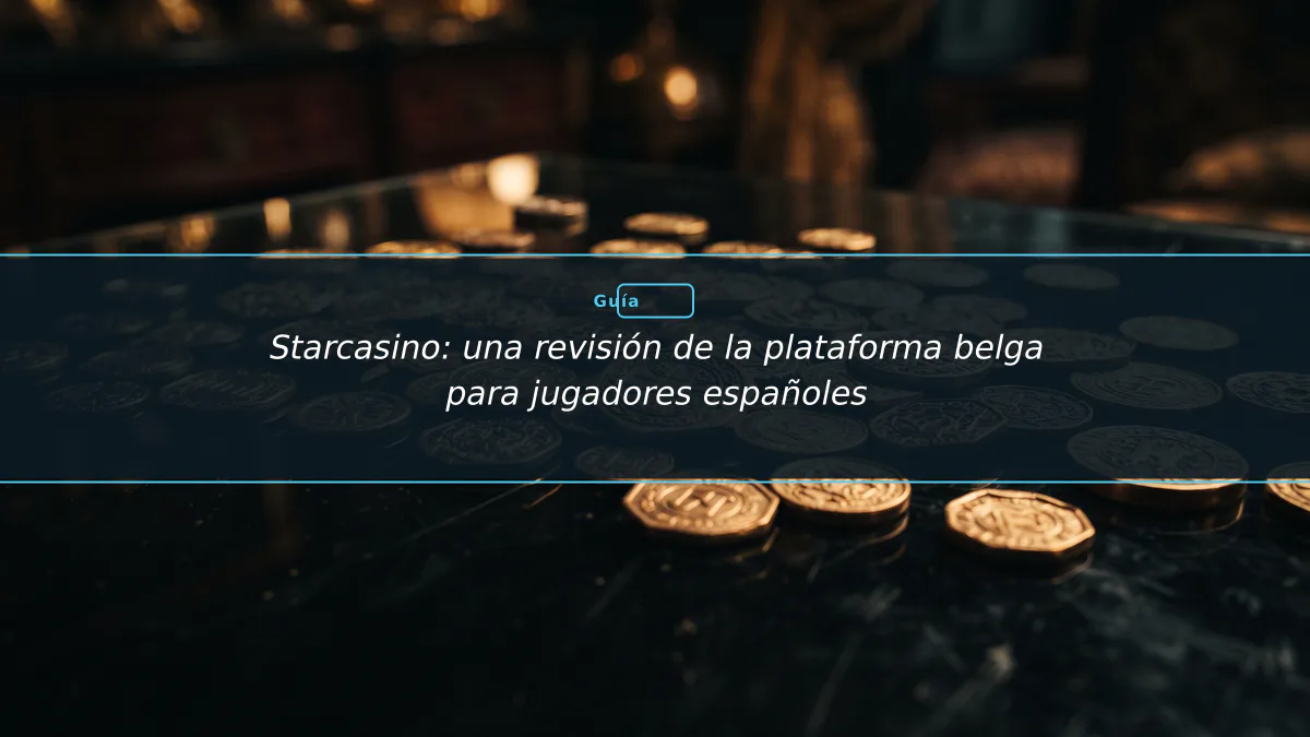 Starcasino: una revisión de la plataforma belga para jugadores españoles