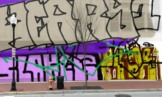 Graffiti artwork by DECAY