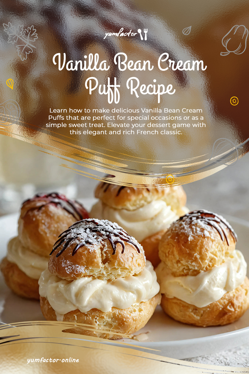 Vanilla Bean Cream Puff Recipe