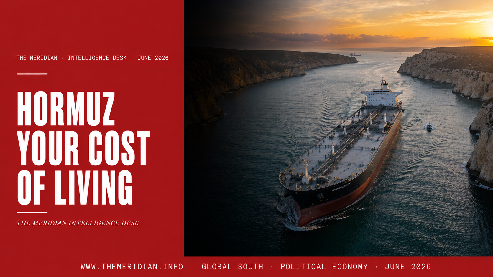 Strait of Hormuz cost of living crisis 2026 oil blockade UK inflation energy prices The Meridian