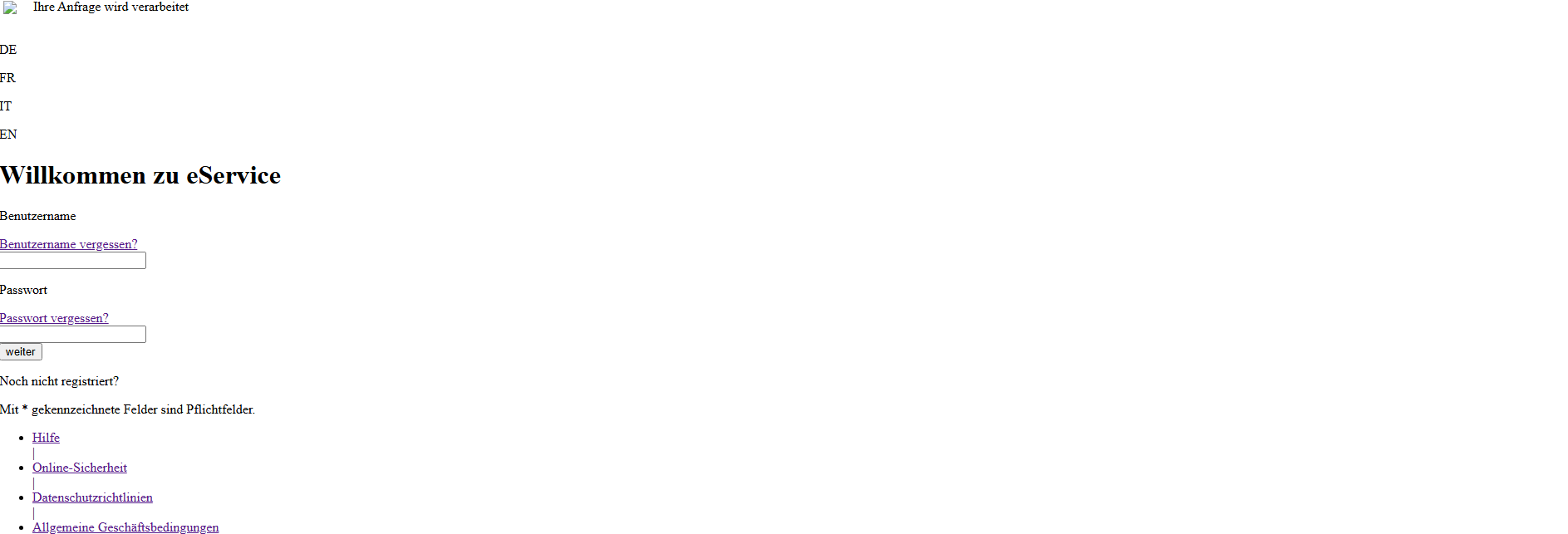Forensic screenshot of [REDACTED] showing the phishing page layout