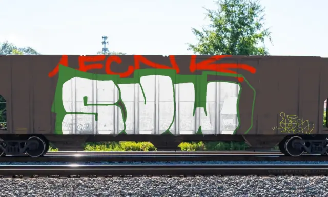 Graffiti artwork by YAES1