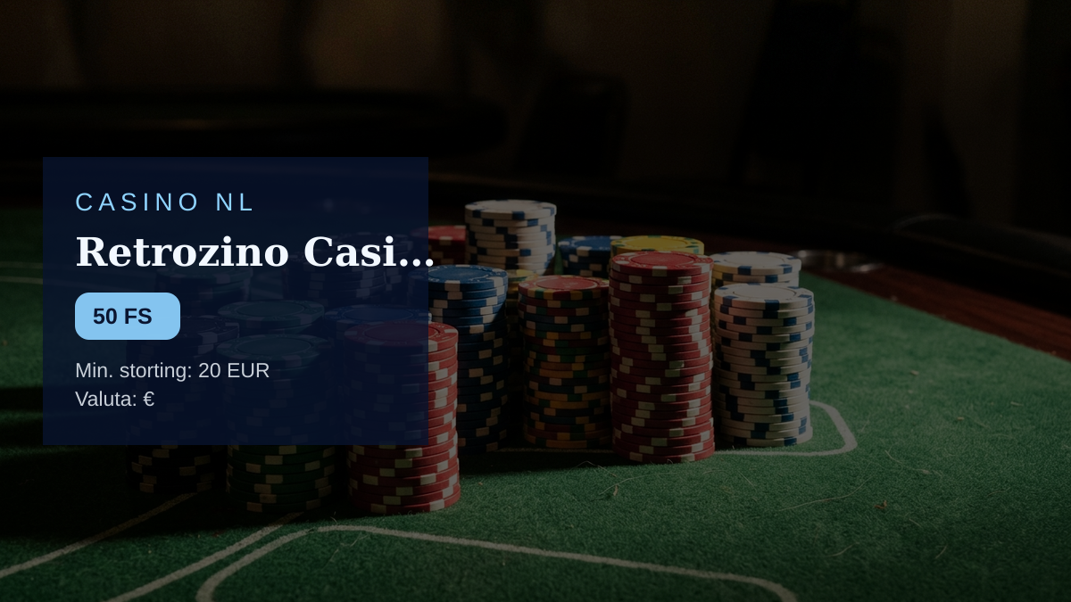 Retrozino Casino — welkomstbonus 100% up to €100 + 50 FS, betalingen: Visa, Mastercard, Skrill, Neteller, Paysafecard