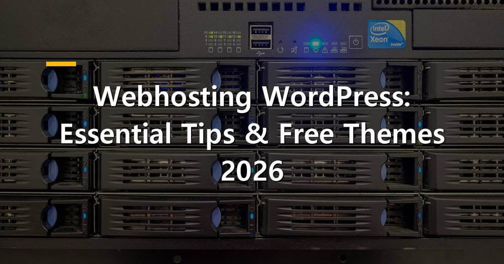 WordPress logo on a server rack