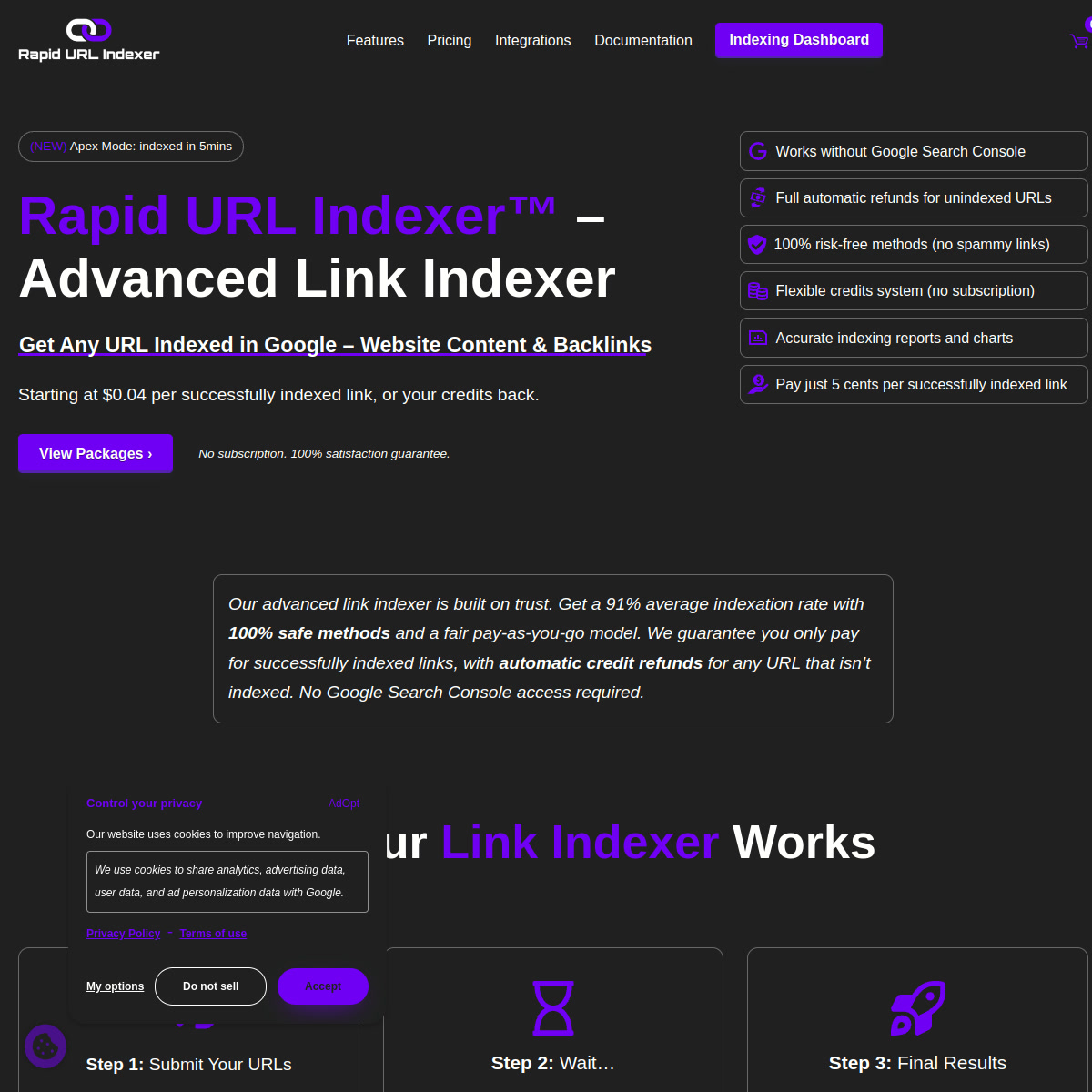 Rapid URL Indexer