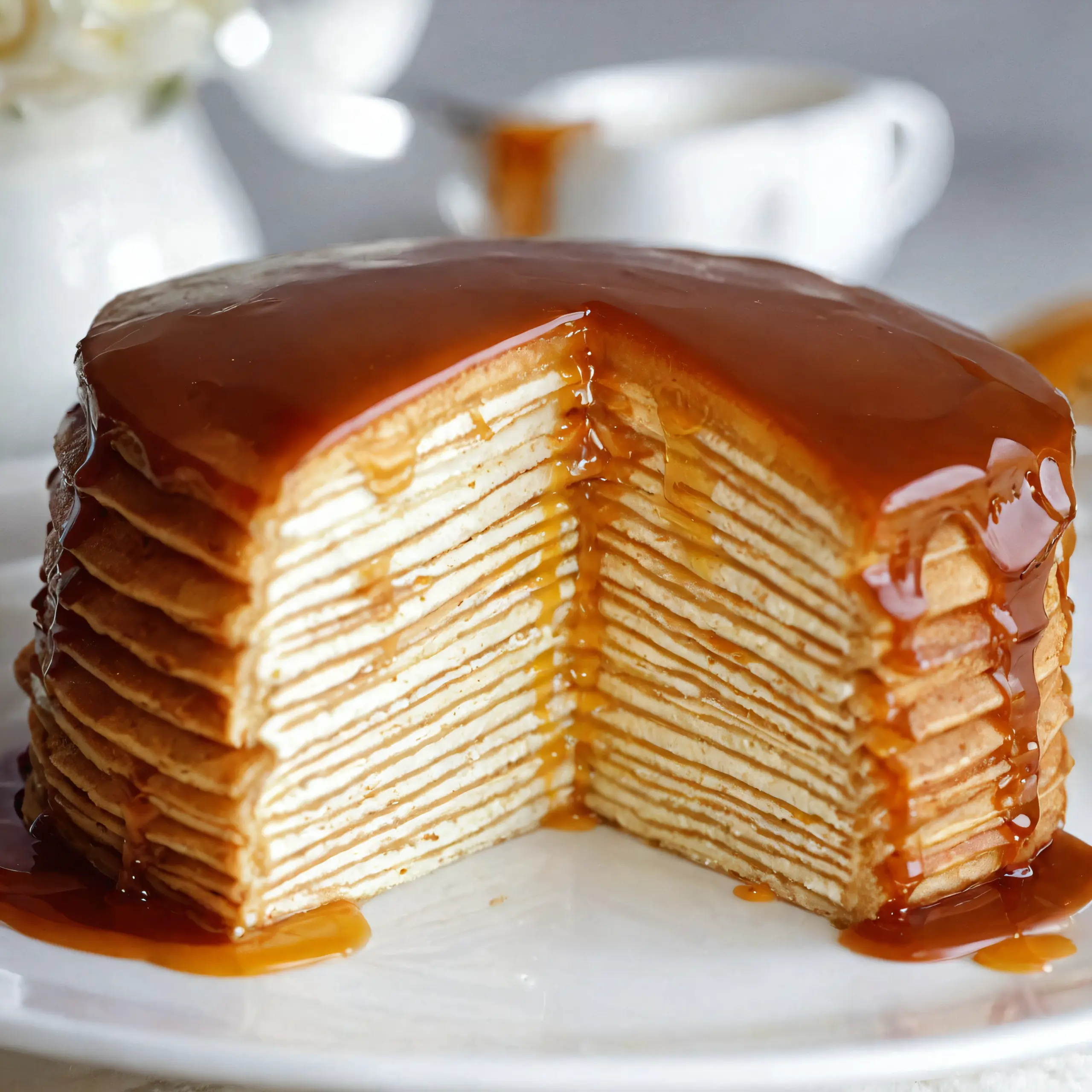 Caramel Vanilla Mille-Crepe Cake Formula