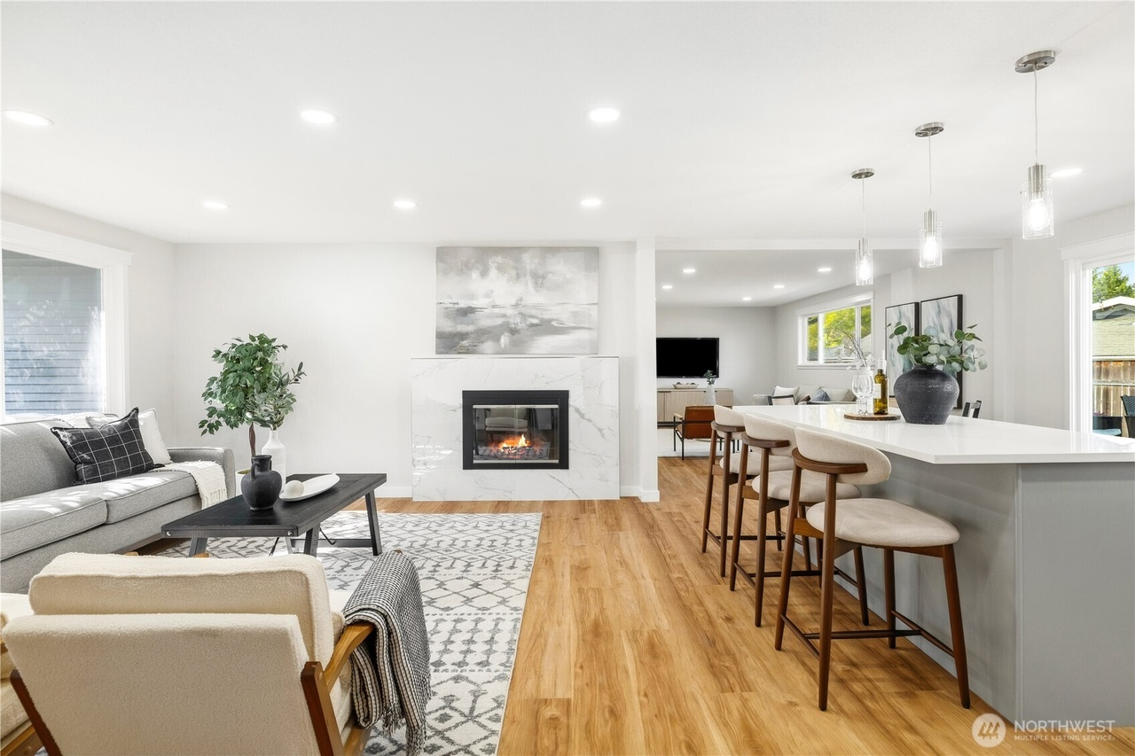 Whole-home remodel great room