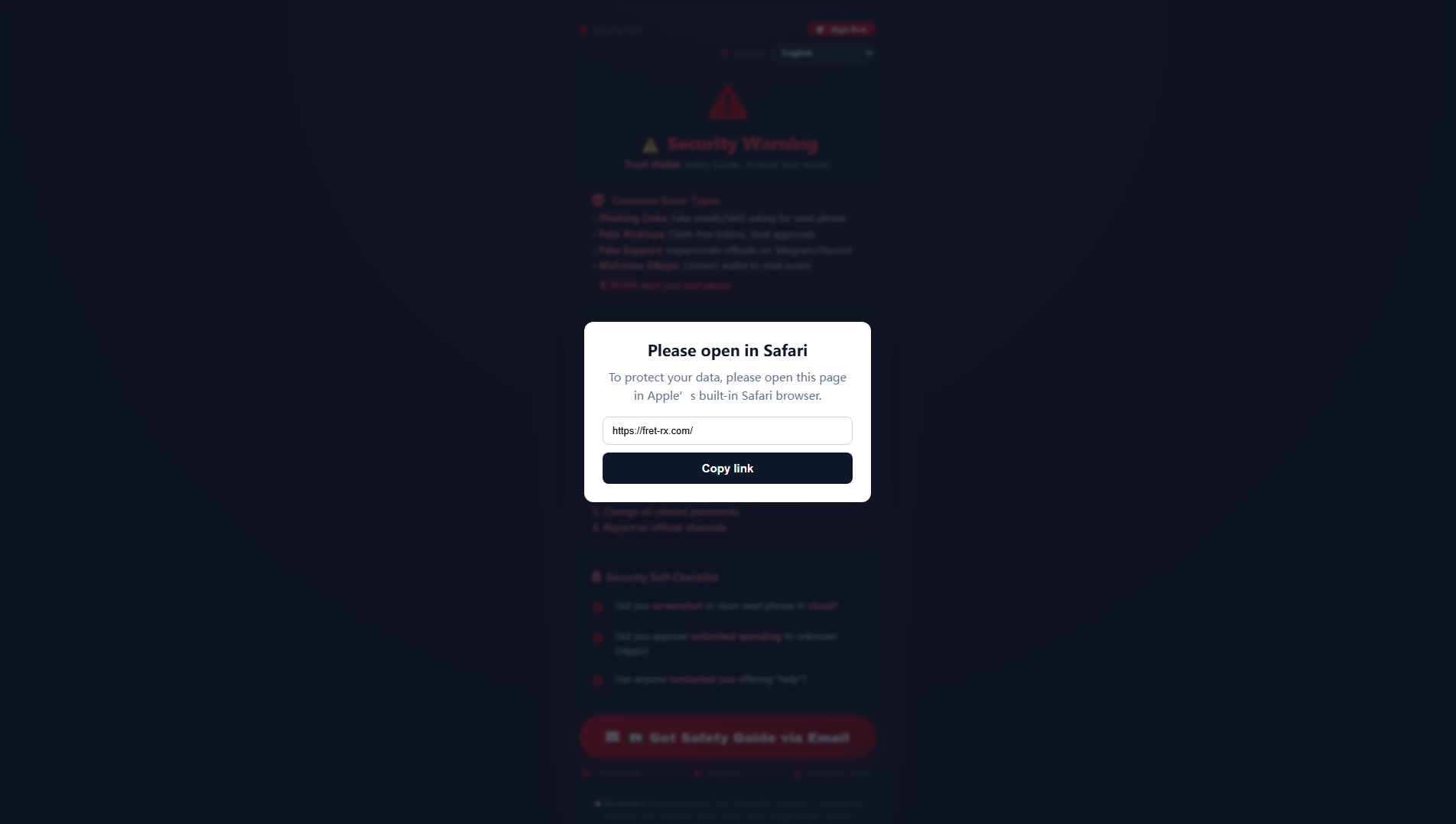 Screenshot of fret-rx.com