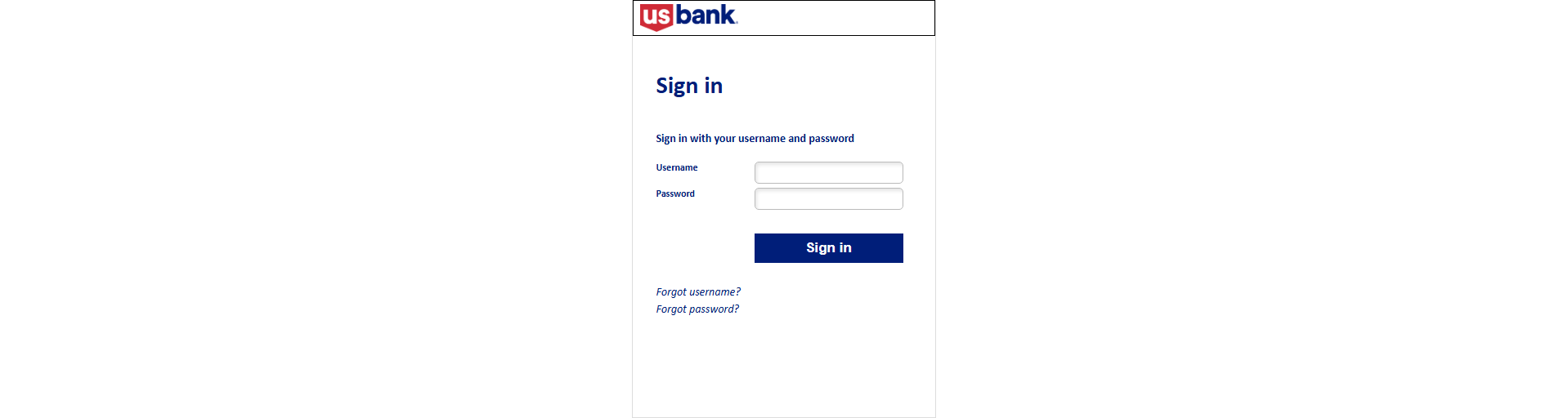 Stored capture of usbank.xmldation.com
