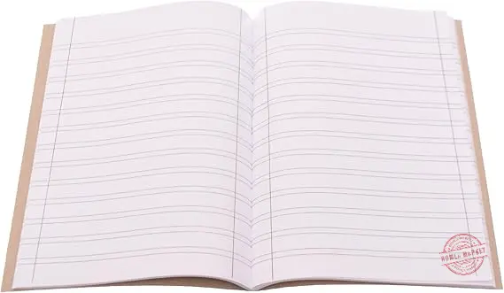 أربع كشاكيل إنجليزي 60 ورقة  تسطير مزدوج A5 