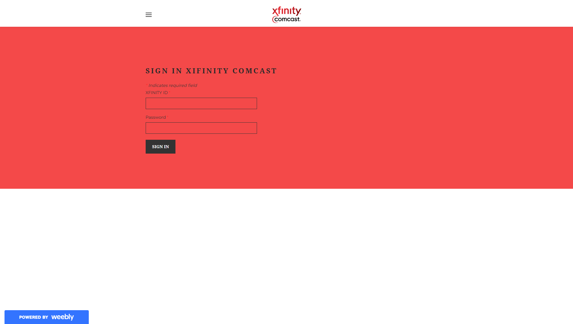 Stored capture of comcastcommunicationonline.weebly.com
