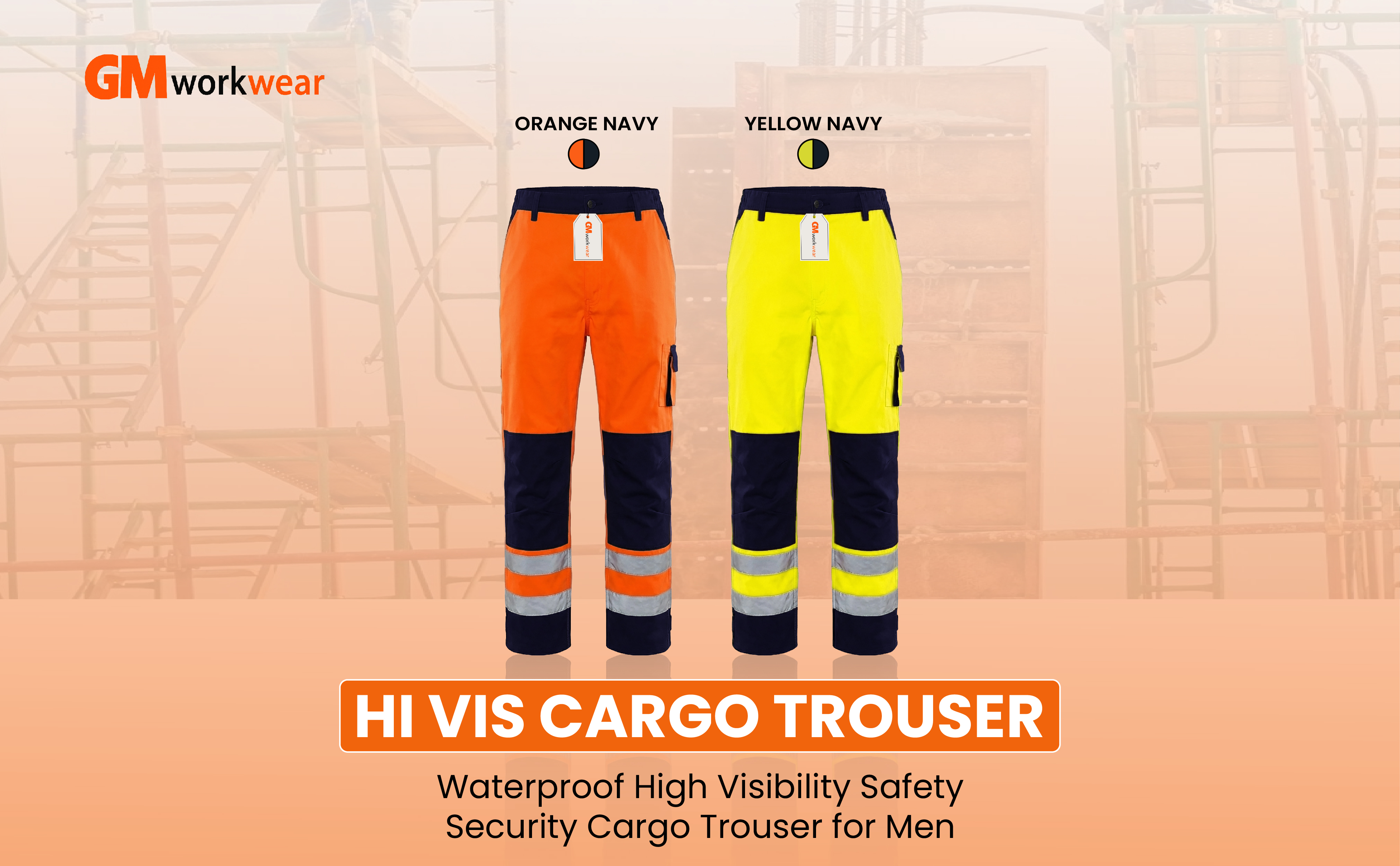 Orange Navy and Yellow Navy colour options