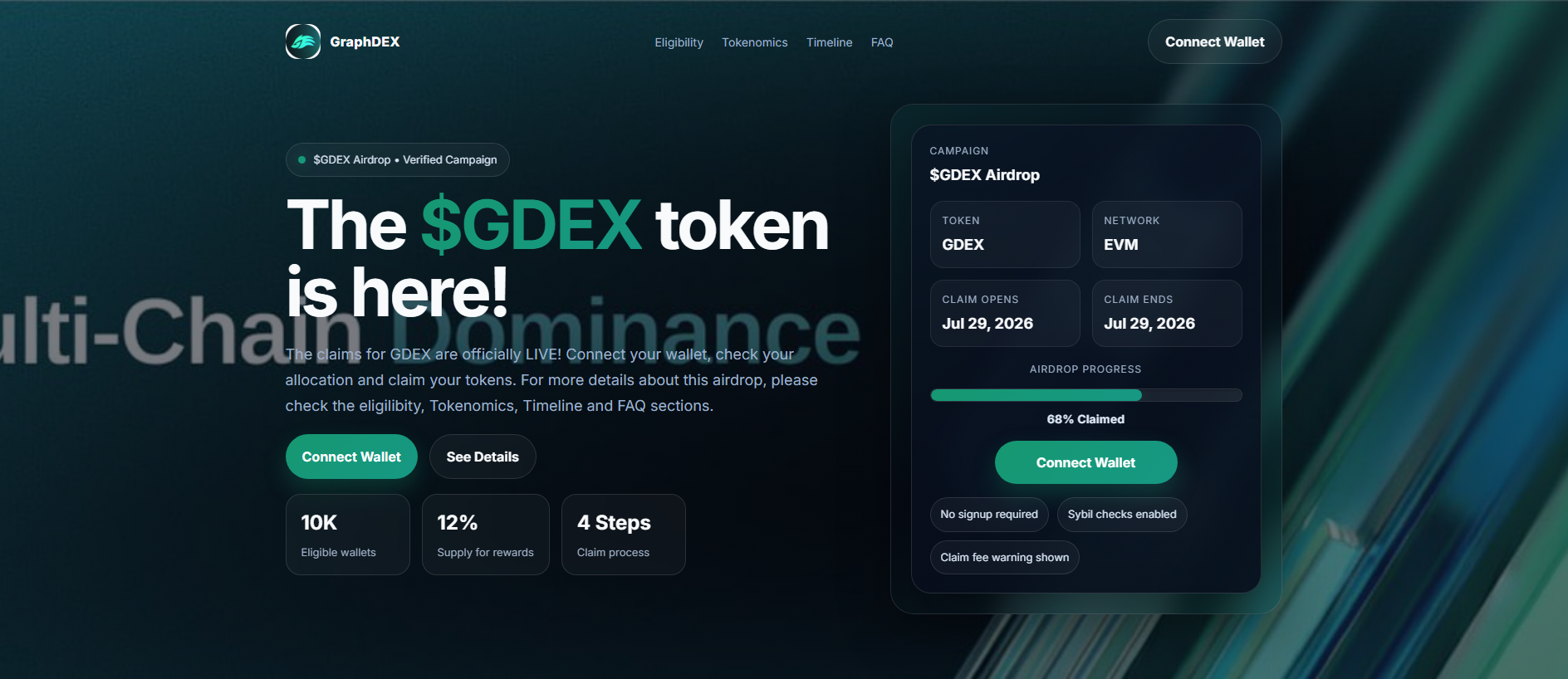 Forensic screenshot of graphdex.live showing the phishing page layout