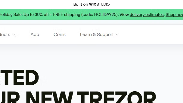 Stored capture of trezerio.wixstudio.com