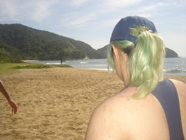 Me needing to touch up my green hair and looking at the hills
