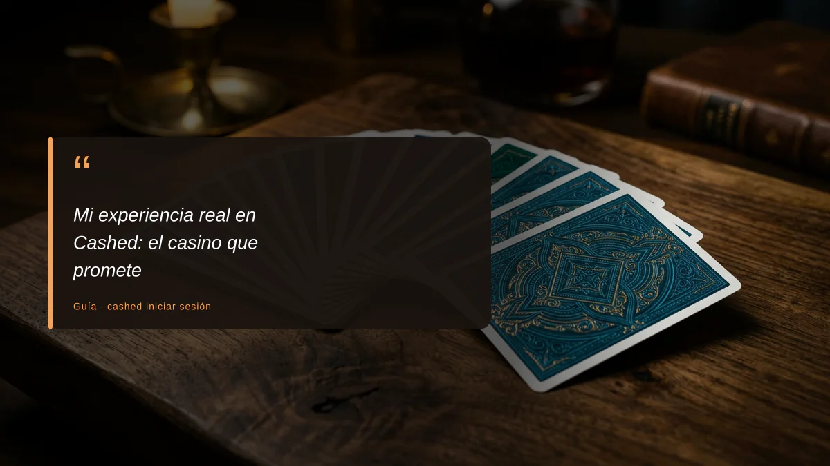 Mi experiencia real en Cashed: el casino que promete