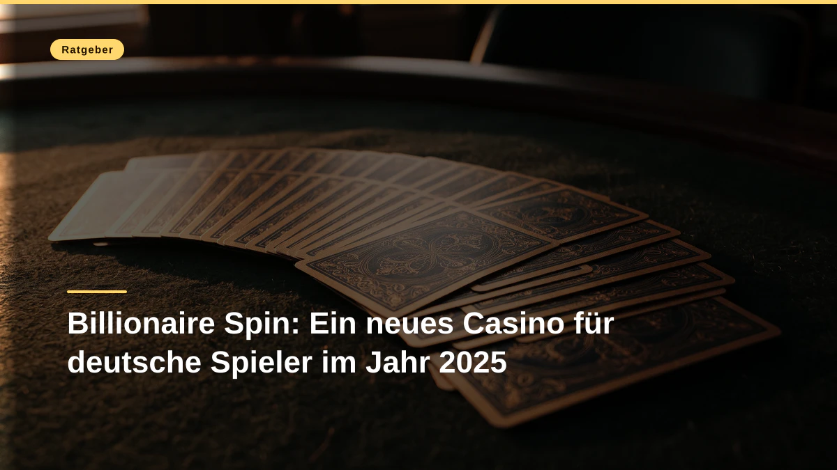 Billionaire Spin: Ein neues Casino für deutsche Spieler im Jahr 2025