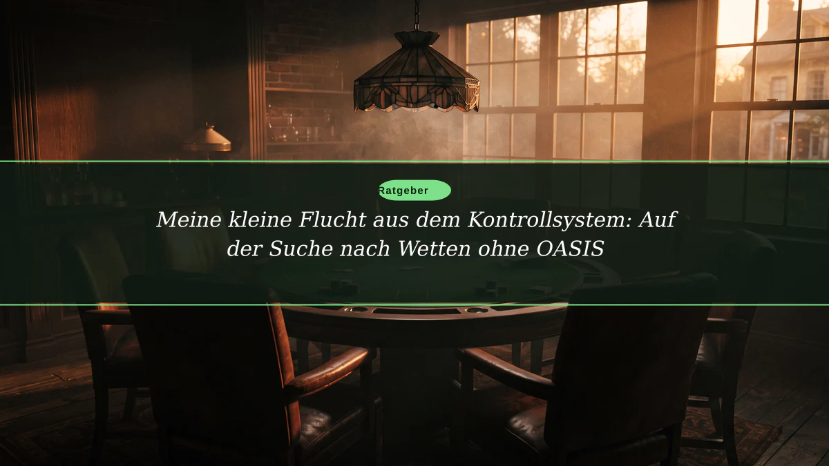 Meine kleine Flucht aus dem Kontrollsystem: Auf der Suche nach Wetten ohne OASIS