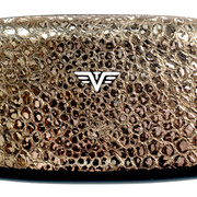 Metallic Stone leather Card Case front