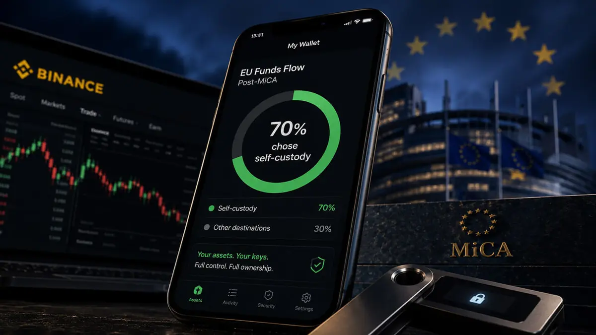 Binance Users Opt for Self-Custody Post-MiCA Deadline