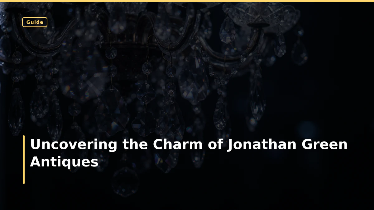 Uncovering the Charm of Jonathan Green Antiques