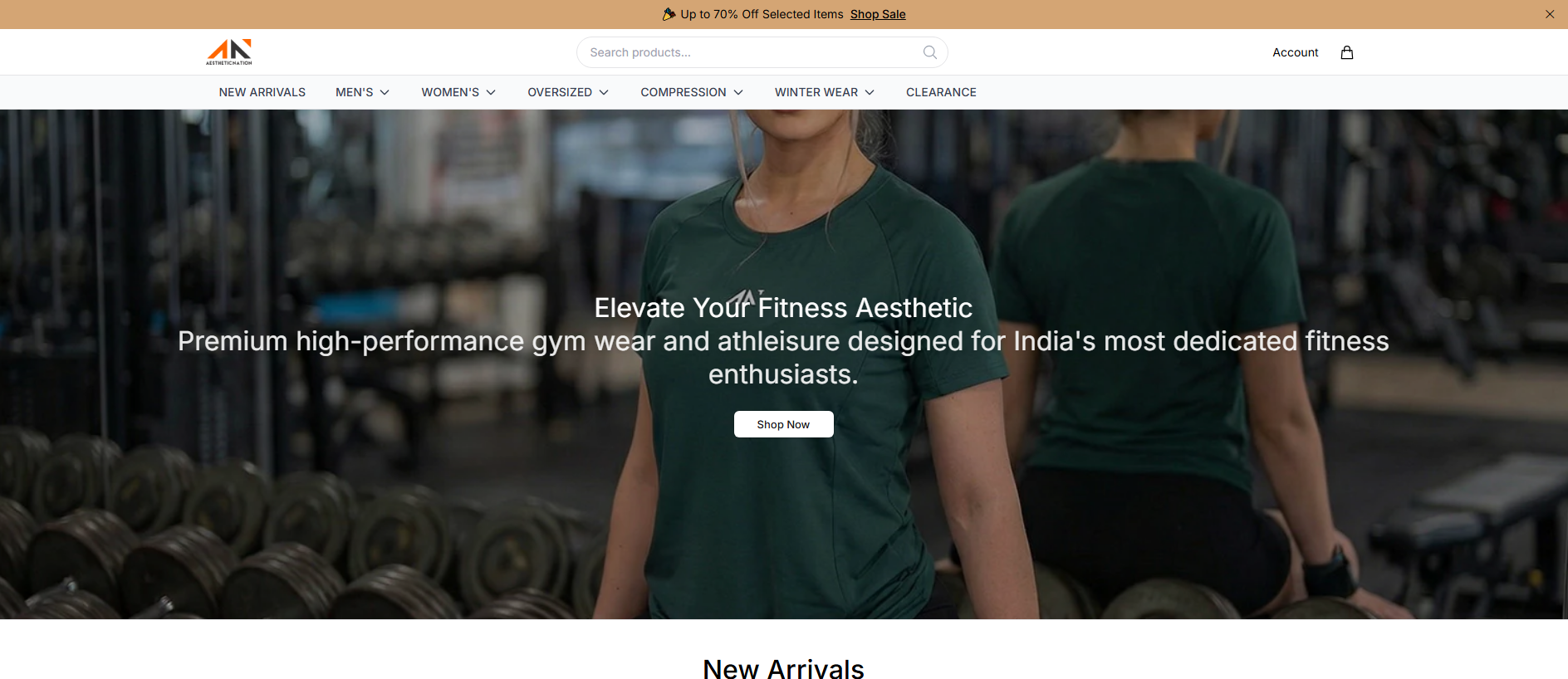 Stored capture of aestheticnation.shop
