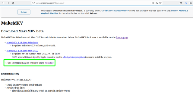 Make MKV hashes