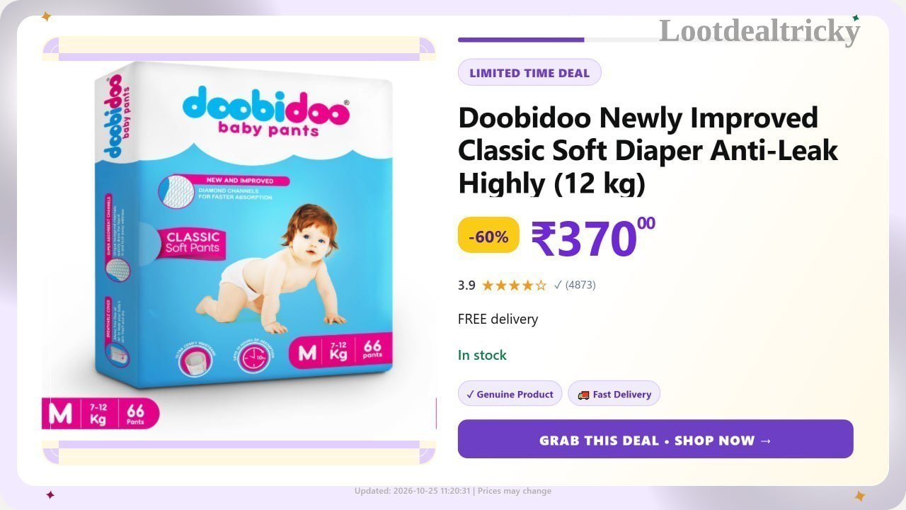   doobidoo Baby Pant – Just ₹370 | Limited Time Loot Offer