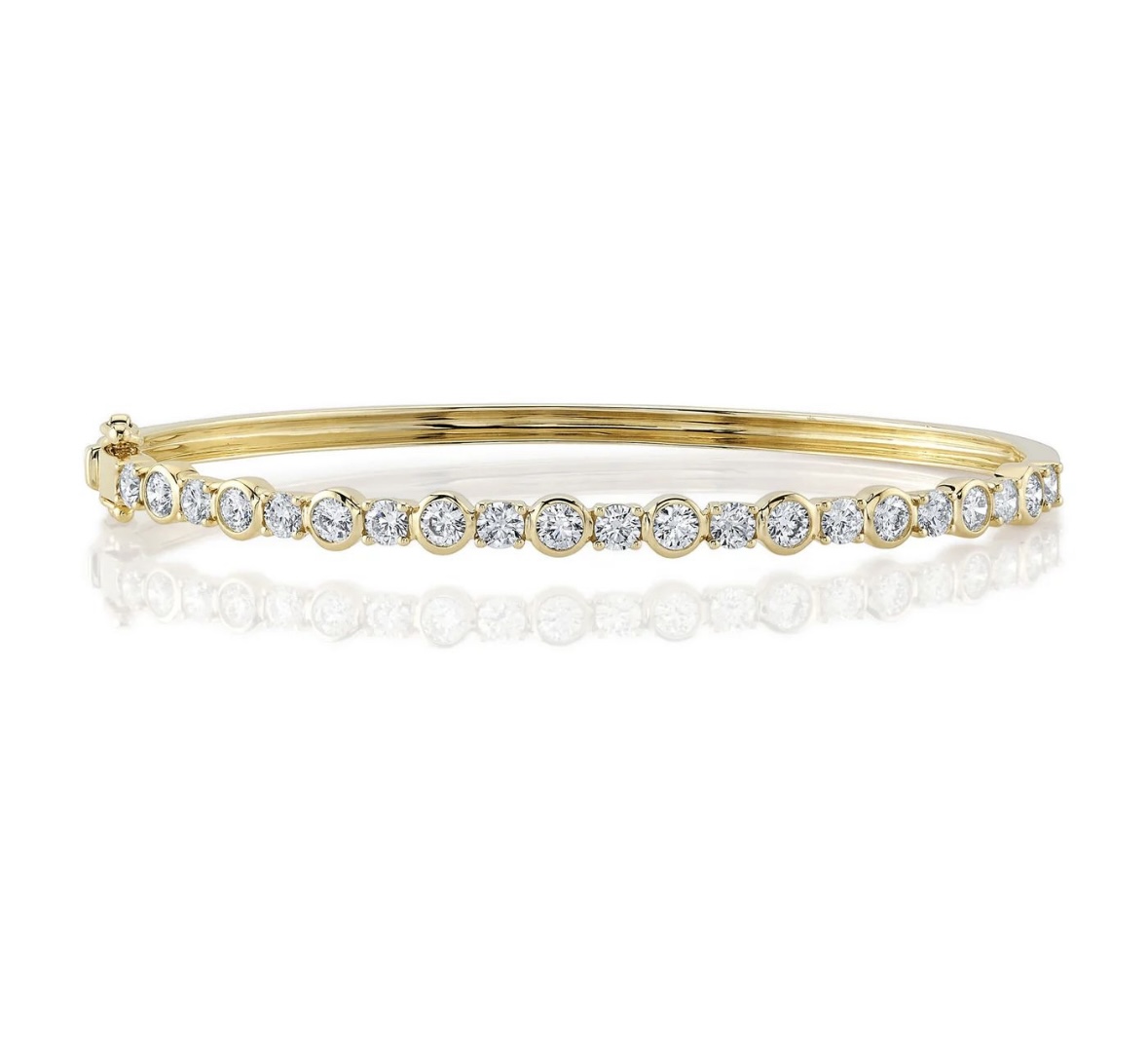 1.88ct Diamond Bezel Bangle