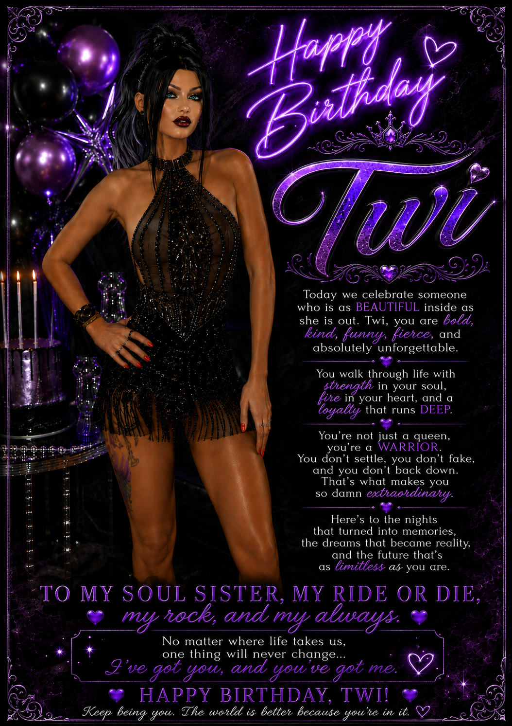 Sissy Birthday Card