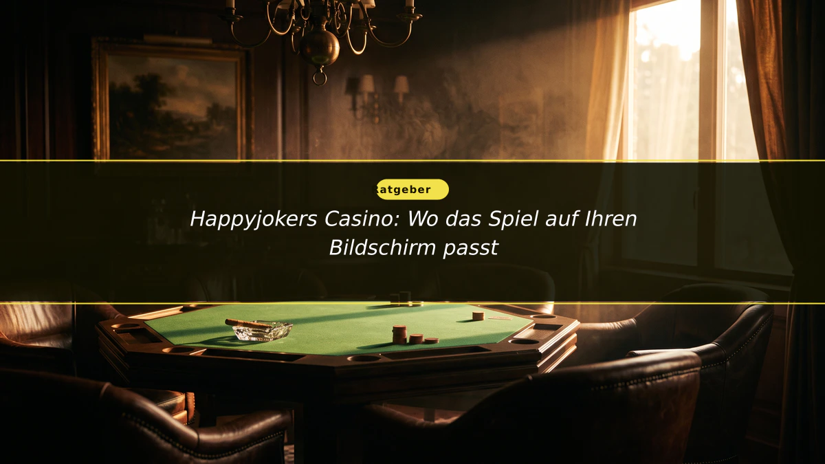 Happyjokers Casino: Wo das Spiel auf Ihren Bildschirm passt
