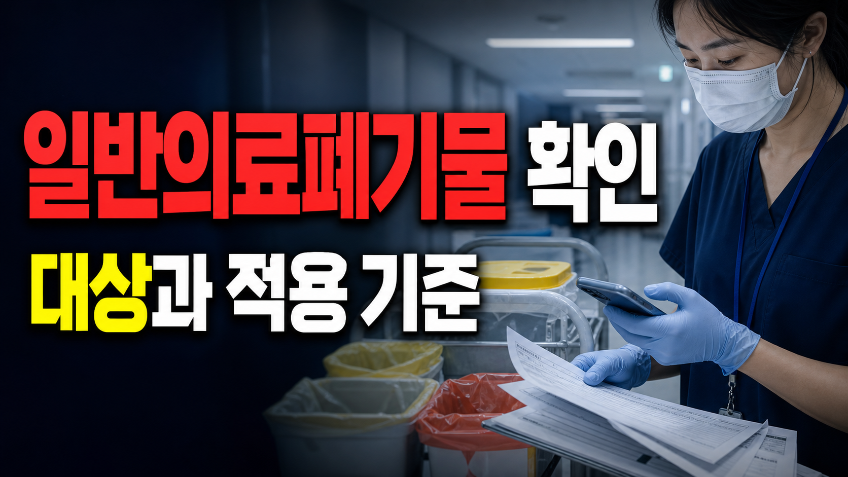 격리·위해·일반의료폐기물 구분부터 해야 보관기간이 보인다 관련 핵심 정보를 상징적으로 보여주는 썸네일 이미지