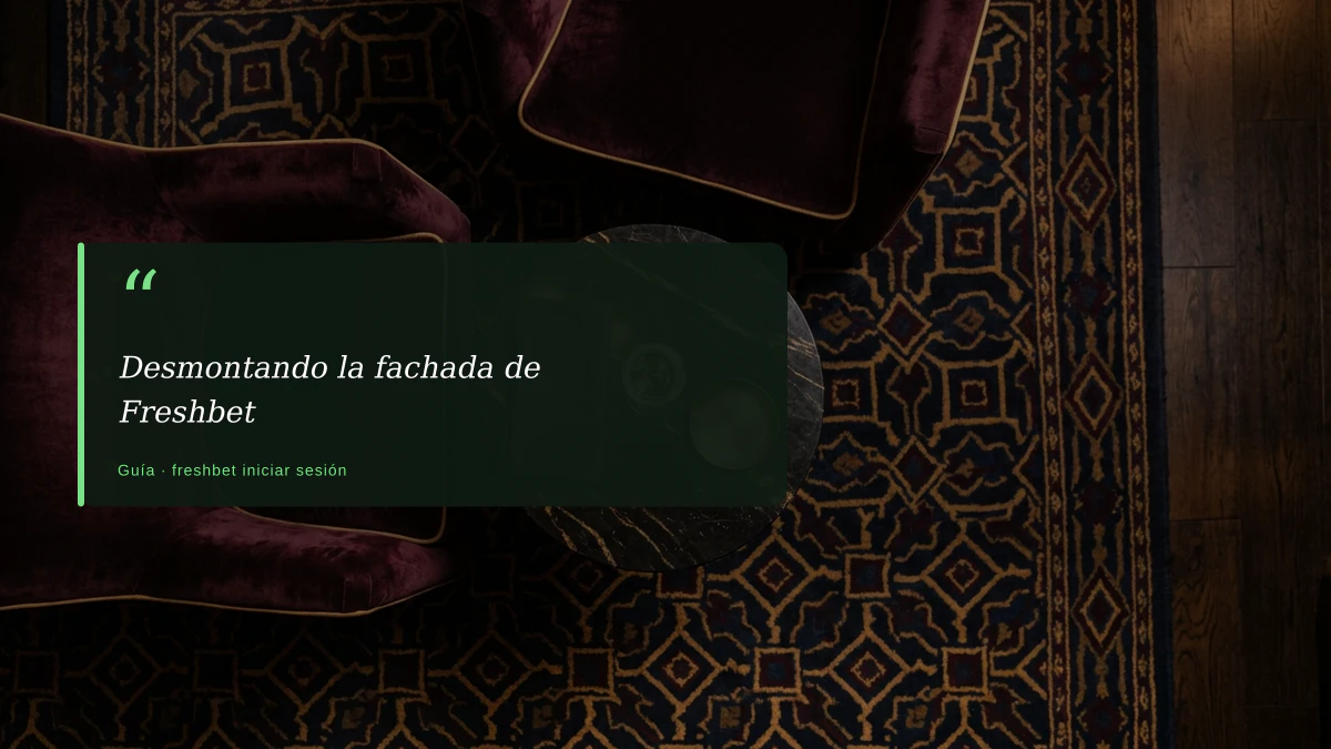 Desmontando la fachada de Freshbet