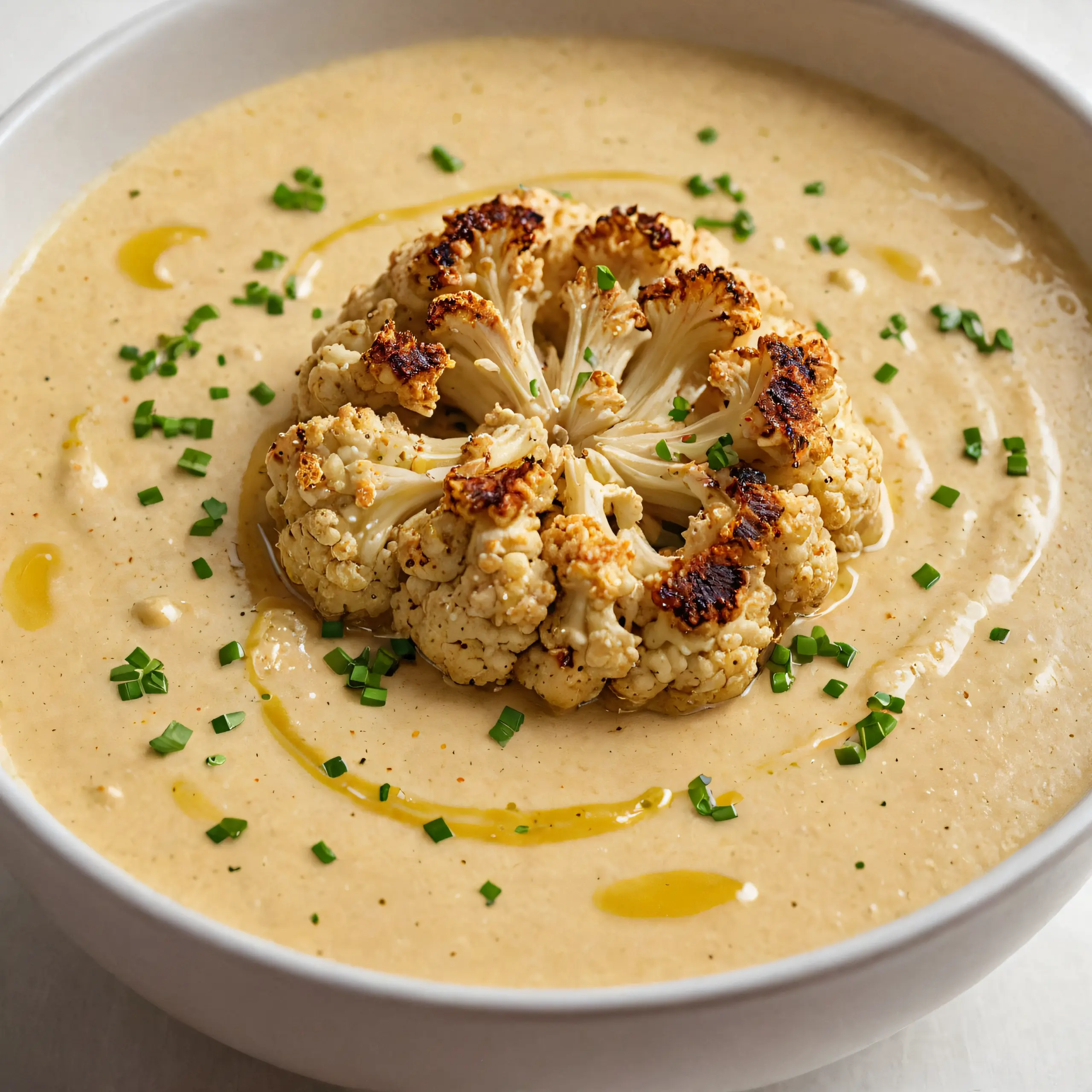 Roasted Cauliflower Cream Soup Recipe
