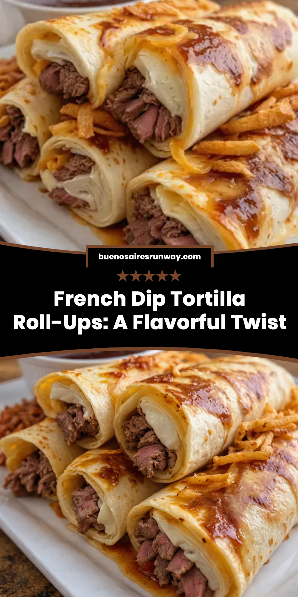French Dip Tortilla Roll-Ups: A Flavorful Twist Awaiteth!