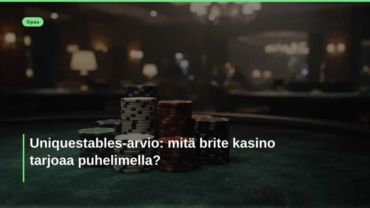 Uniquestables-arvio: mitä brite kasino tarjoaa puhelimella?