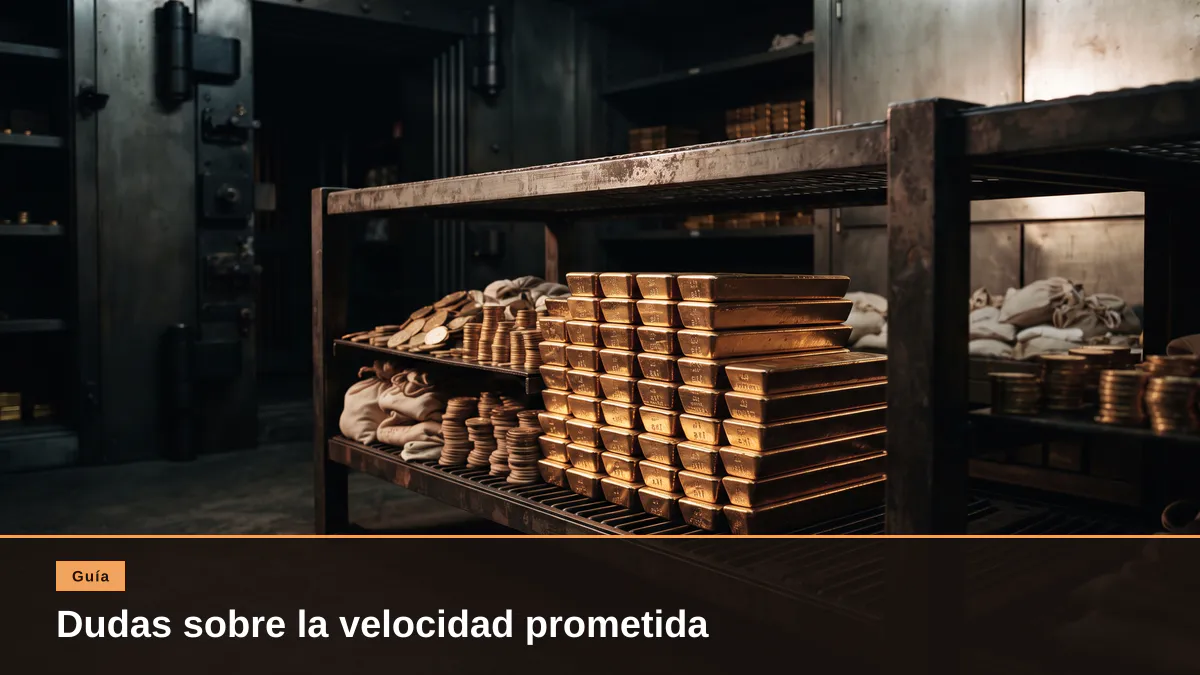 Dudas sobre la velocidad prometida