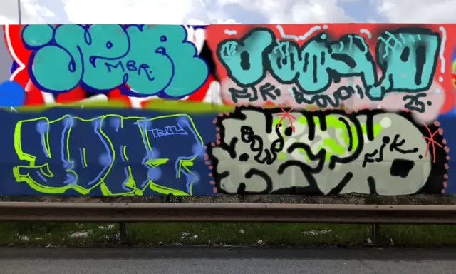 Graffiti artwork by TDUDE