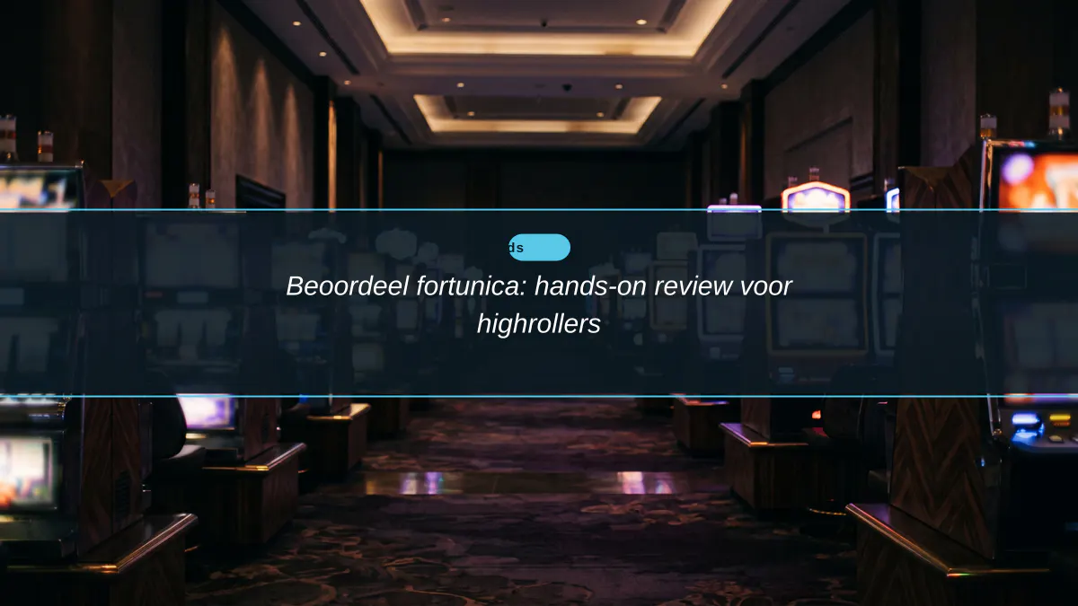 Beoordeel fortunica: hands-on review voor highrollers