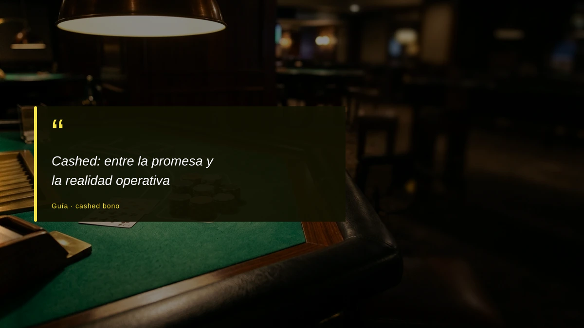 Cashed: entre la promesa y la realidad operativa