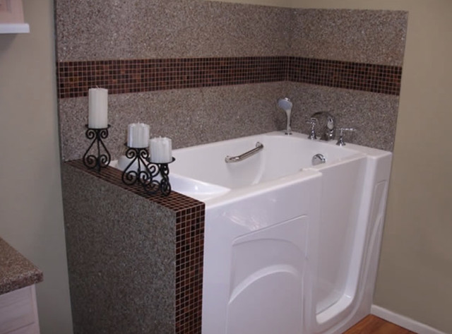 Walk-in bathtub project by Accessible Bath Solutions