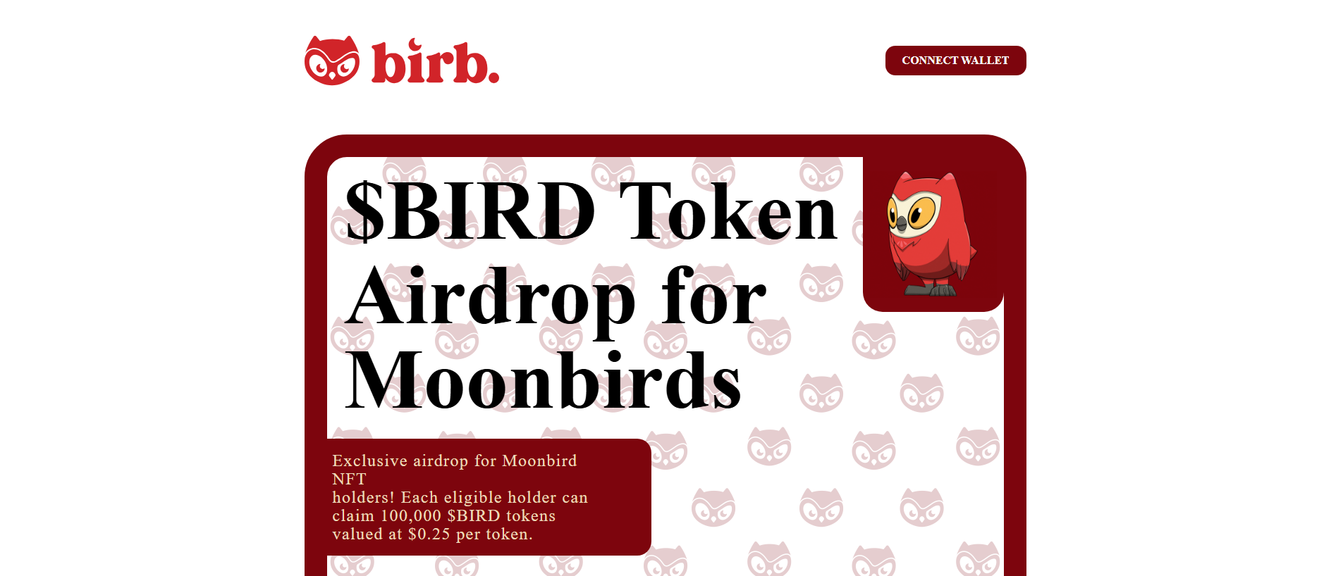 Screenshot of birbdrops.com