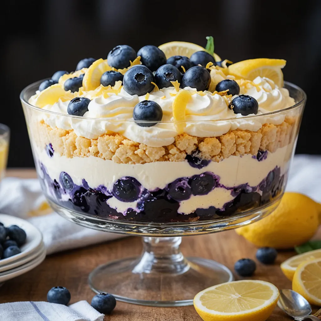 Lemon Blueberry Cheesecake Trifle: No-Bake Bliss Awaits